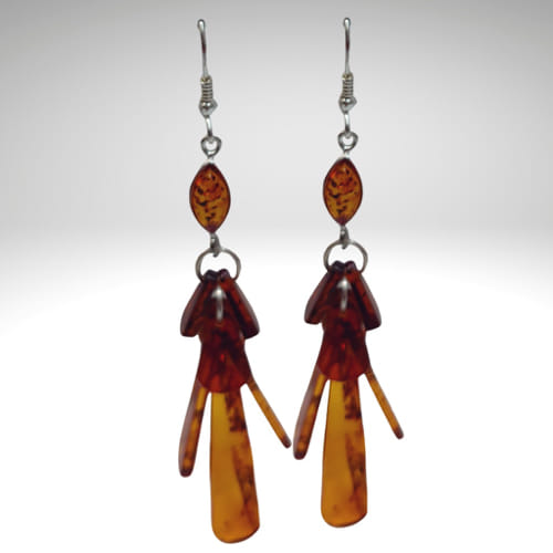 HWG-062 Earrings, Dangle, Spangle $48 at Hunter Wolff Gallery